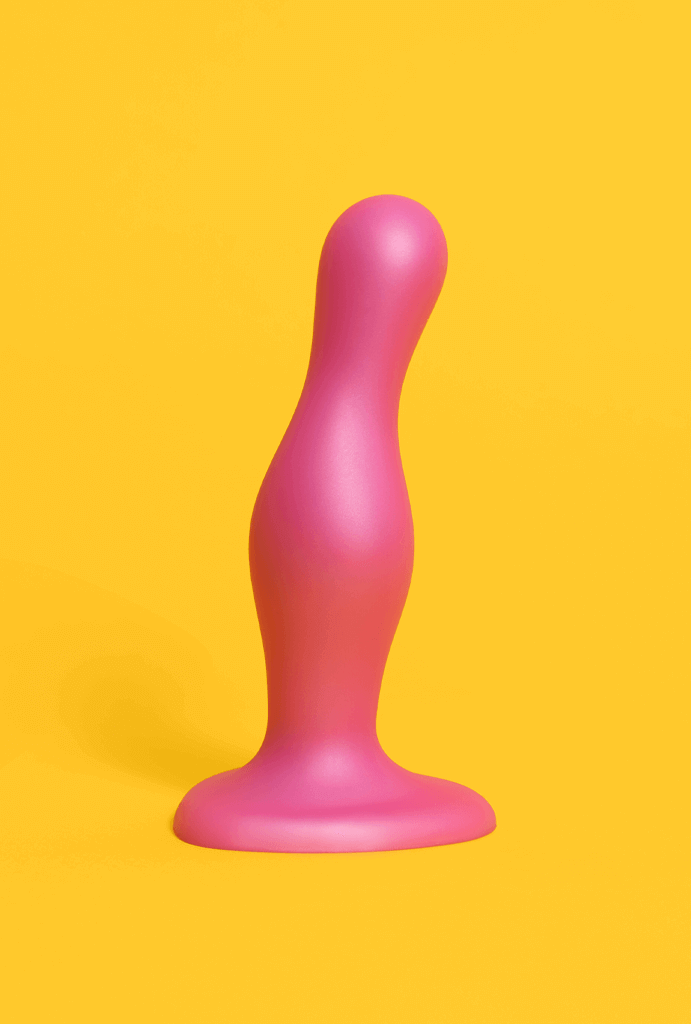 Dildo Plug curvy foto em pé, pantynova | Sex Shop Produtos Eróticos Online