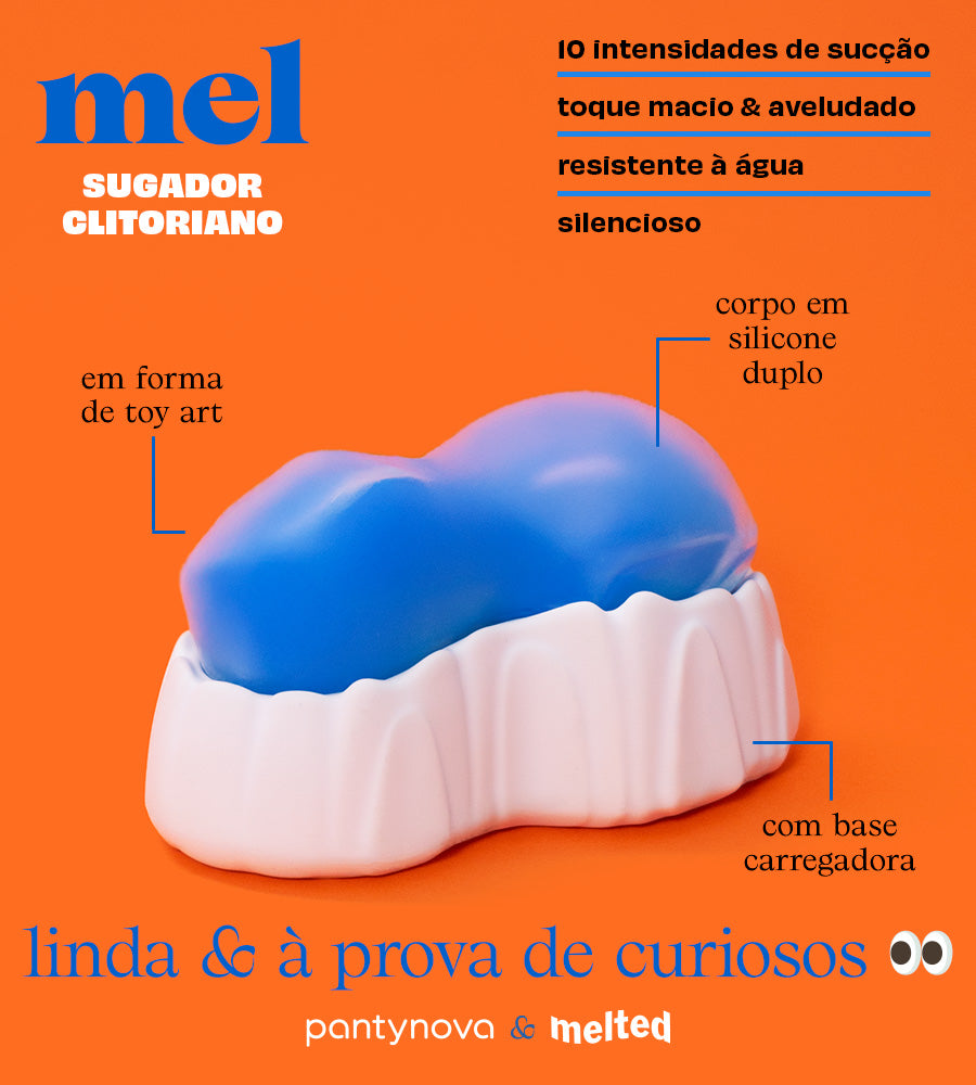 Sugador clitoriano Mel infografico, pantynova | Sex Shop Produtos Eróticos Online